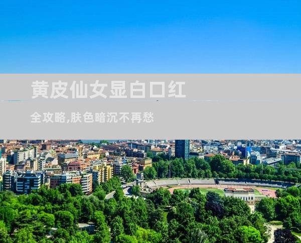 黄皮仙女显白口红全攻略,肤色暗沉不再愁